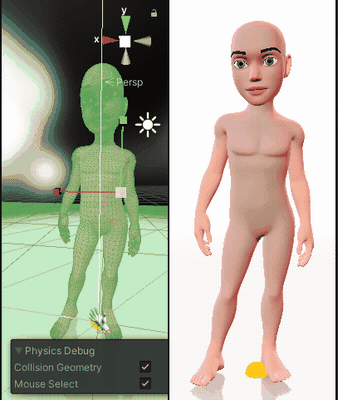 Low-poly proxy staying aligned through blendshape deformation